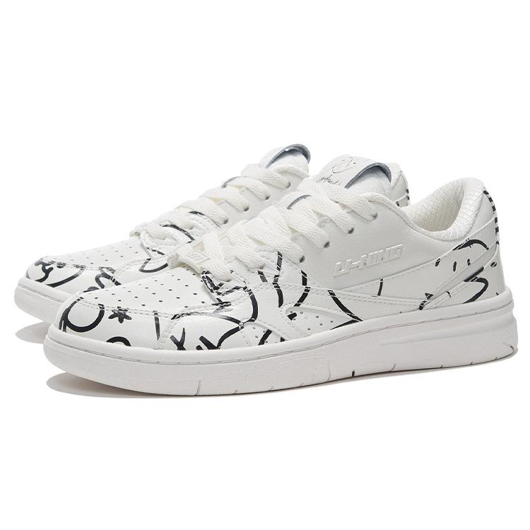 Dft x Li Ning Коллекция Уэйда Износостойкие Винтажные Баскетбольные Кроссовки Женские Белые Черные ABCS026-1
