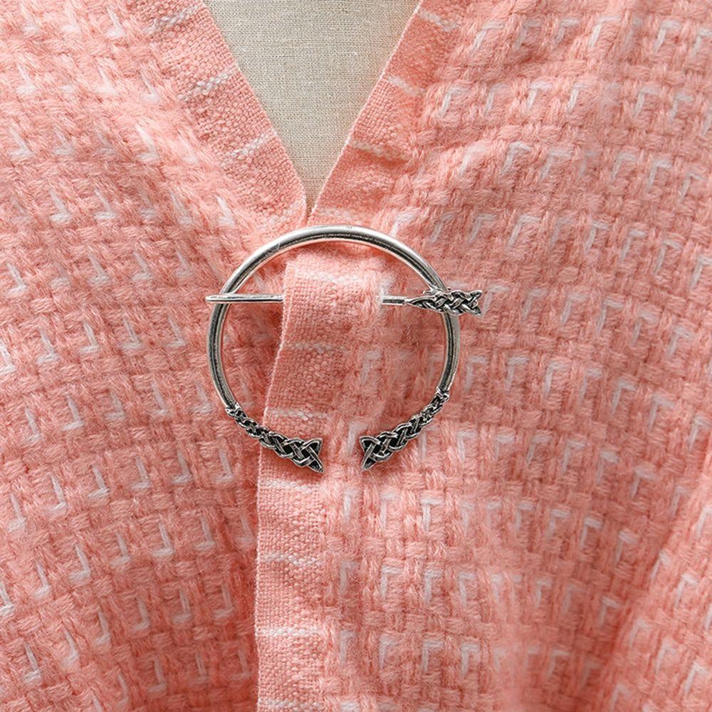 Модная Брошь-Шарф Серебро/Золото Булавка для Шали Трендовая Викингская Брошь Коммерческая