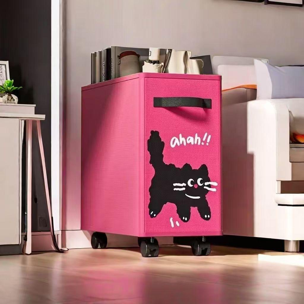 Подвижная корзина для хранения под столом на колесиках - Идеально для офиса или общежития.