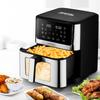 KitchenCook 8l Oil-Free Fryer - 8 Programs - Digital Timer - Adjustable Thermostat - 1800w - Stainless Steel