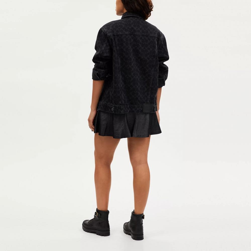 Coach Джинсовая куртка Signature Light Wash