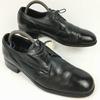 70s 1977? Vintage FLORSHEIM Plain Toe Business Shoes Black Size 10D 27.5-28.0 Men's(USED)