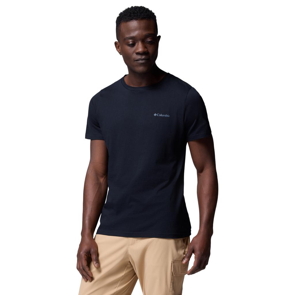 Columbia Мужская черная футболка с графикой Rapid Ridge Back II