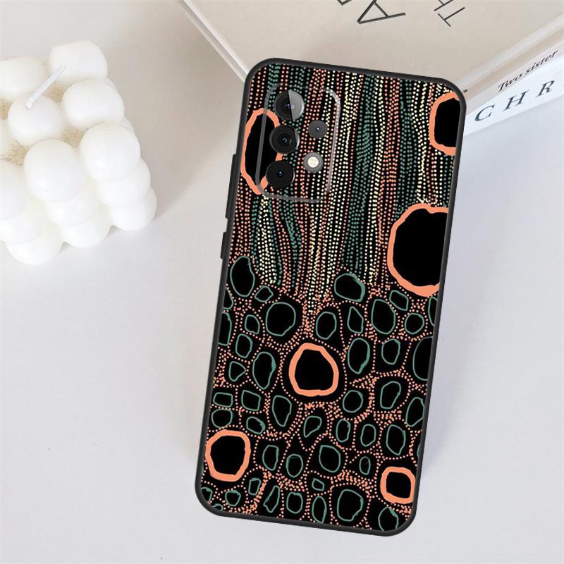 Aboriginal Art Print For Samsung Galaxy A22 A32 A52 A54 A14 A16 A26 A36 A56 A55 A35 A05 A06 A15 A53 A33 A13 Case