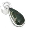 Индийский моховой агат драгоценный камень ручной работы подвеска из серебра 925 пробы 2,17" A7p67