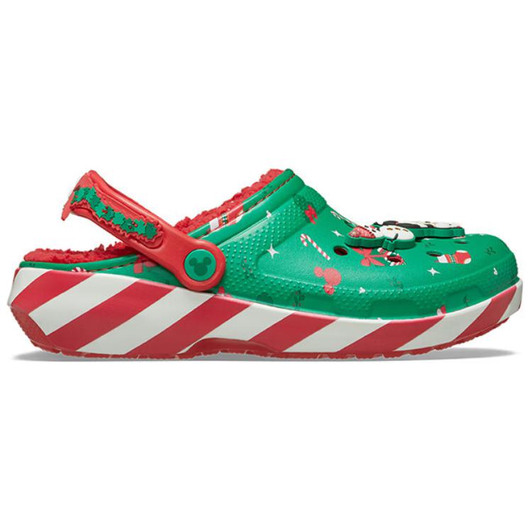Crocs Классические утепленные клоги Disney Микки Маус Праздничные Мульти Унисекс 210813-90H