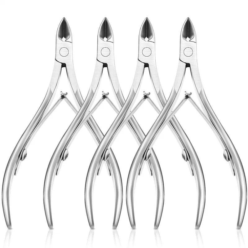 Professional Cuticle Cutter Nail Nippers Scissors Manicure Pusher Pedicure Tong Dead Skin Remover Nail Cuticle Regrowth Tool