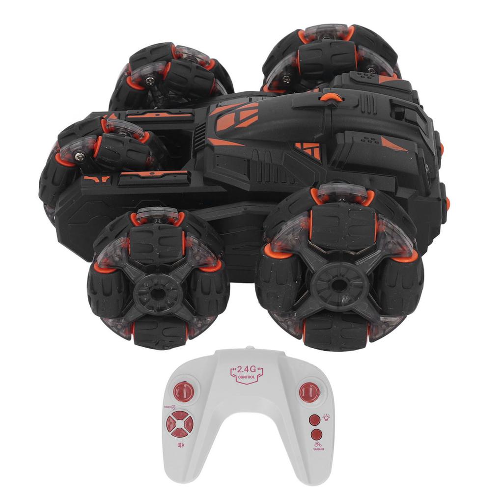 Детский автомобиль с дистанционным управлением, двухсторонний, вращающийся на 360 градусов, 2,4 ГГц, 5-колесный, трюковой автомобиль с дистанционным управлением для мальчиков