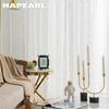 1 шт. NAPEARL, французская элегантная однотонная прозрачная занавеска, вязаная кружевная удобная прозрачная занавеска для гостиной, спальни, балкона, домашний декор