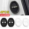 4pcs Car Door Lock Anti-collision Silicone Cover Auto Doors Lock Buckle Mute Protective Cushion Sticker Car Shock Absorber Pad