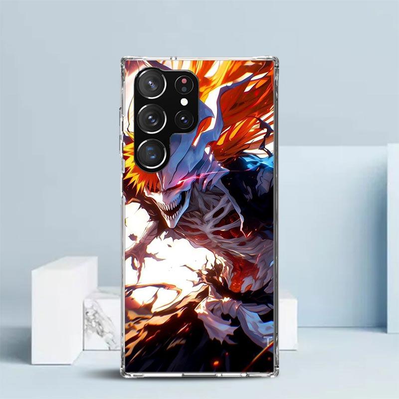 Чехол для телефона Kurosaki Ichigo Bleach для Samsung Galaxy S24 S25 Edge S26 Ultra S22 S23 Plus S21 + S20 FE Мягкая задняя крышка из ТПУ Galaxy