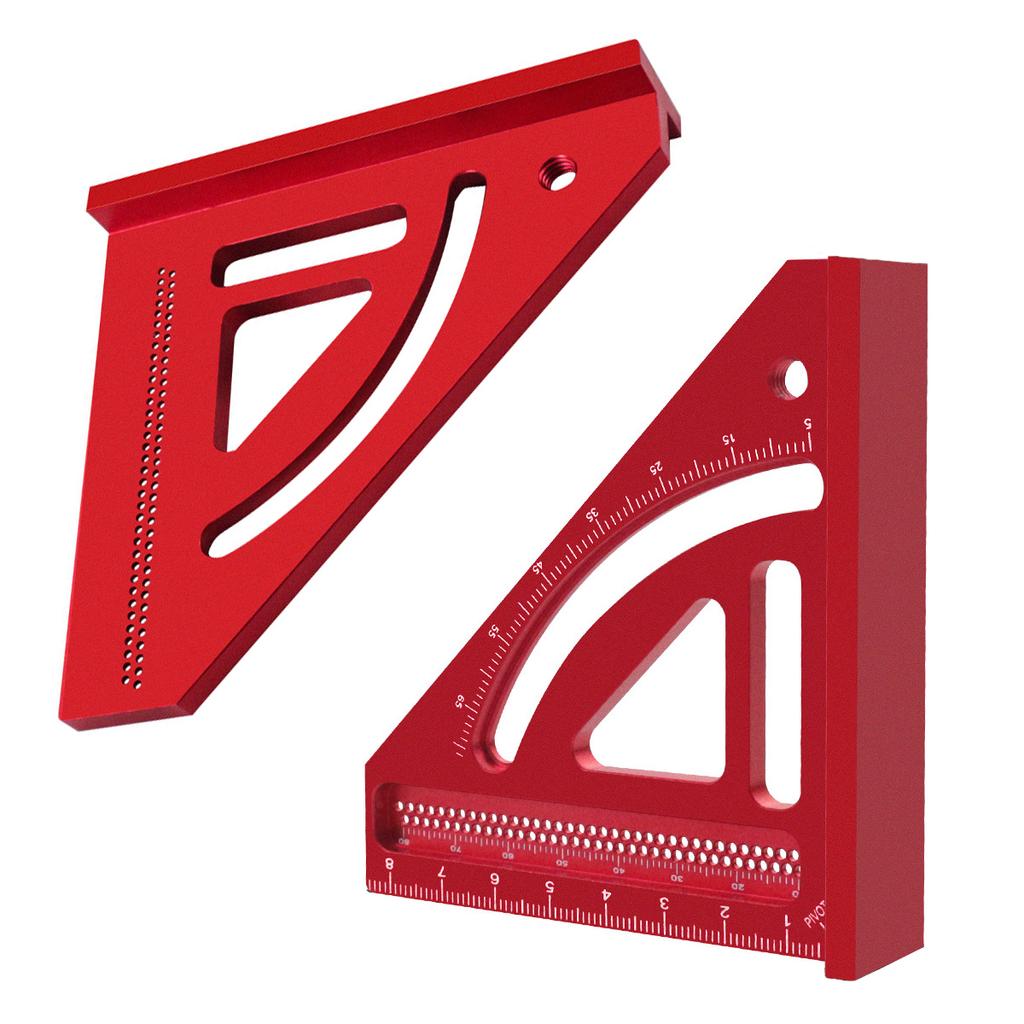 Многоугольная треугольная линейка, измерительная линейка, алюминиевый сплав, транспортир для деревообработки, угловой угольник, разметочная линейка, угловая линейка