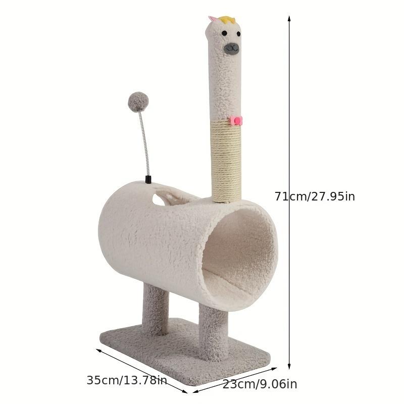 New Arrival Animal-Shaped Cat Climbing Tree with Sisal Scratching Posts, Soft Fleece Cat House for Playing and Sleeping