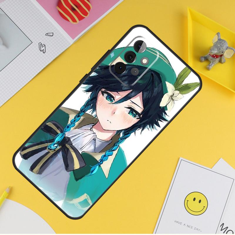 Genshin Impact Venti Case For Samsung Galaxy A55 A35 A25 A15 A51 A71 A12 A32 A52 A13 A33 A53 A14 A34 A54 Coque