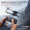 S-X1 GPS New Drone Professional 8K Cameras 3-axis Gimbal Aerial FPV Brushless 5G Relay Image Transmission Large Screen RC Drones