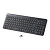 ELECOM Wireless with Numeric Thin and Compact Compatible with Windows Black TK-QT30DMBK Keyboard, Quiet, Keypad, Size, ChromeOS, macOS,