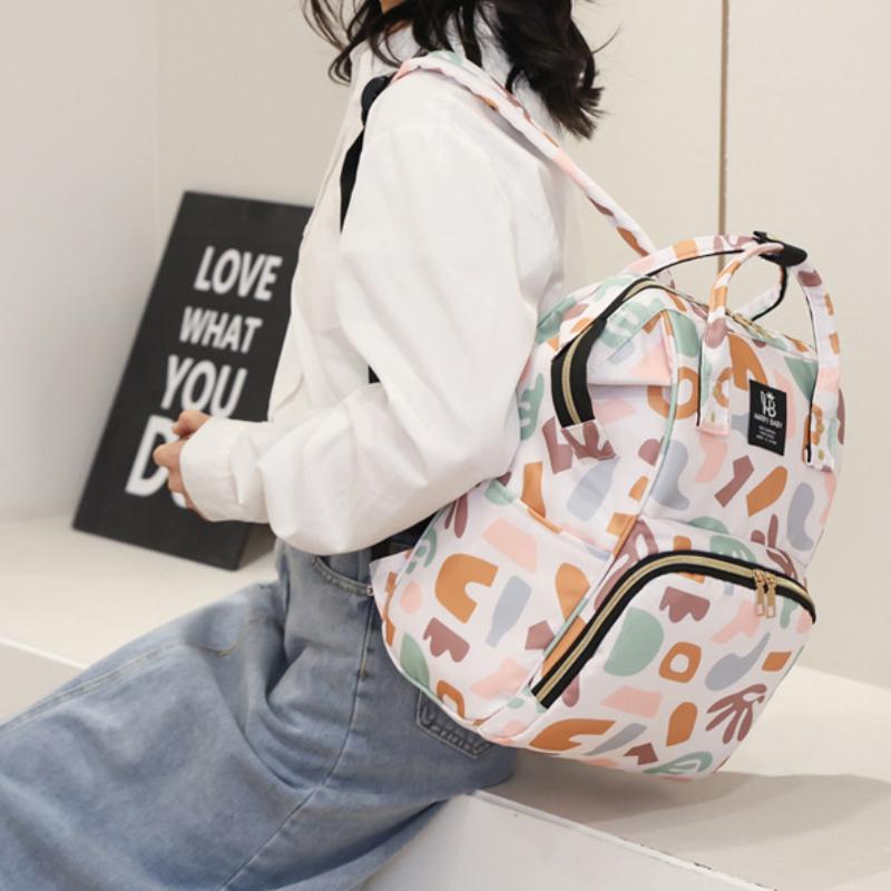 Многофункциональная сумка для мамы, рюкзак для мамы и ребенка с принтом, новая модная дорожная повседневная сумка, разделительная сумка для хранения влажной и сухой воды