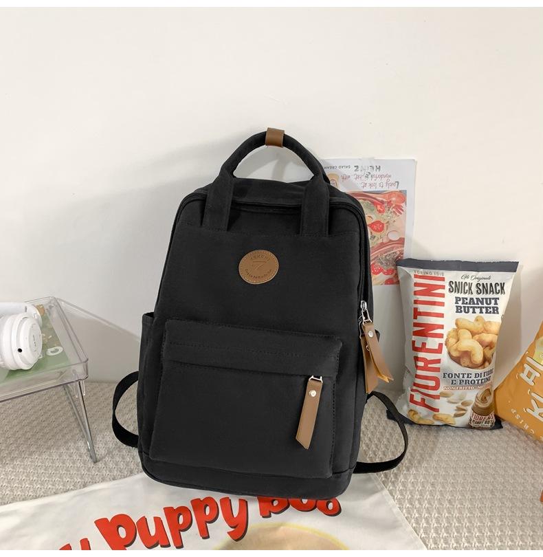 Рюкзак из холста для женщин, школьных подростков, студенческий ретро-рюкзак для занятий