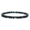 Маленький браслет из бусин 4 мм для мужчин, из натурального гематита, оникса, вулканической лавы, мужской браслет-шарм, мужские аксессуары, подарок для мужа