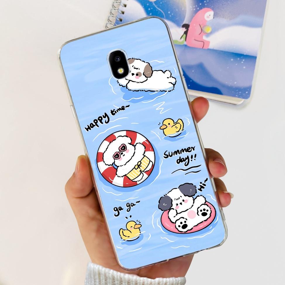 Чехол для Samsung J3 J5 J7 2017 Чехол Милый Мультяшный Кот Модные Цветы Задняя Крышка Для Samsung Galaxy J7 2017 Чехол для Телефона
