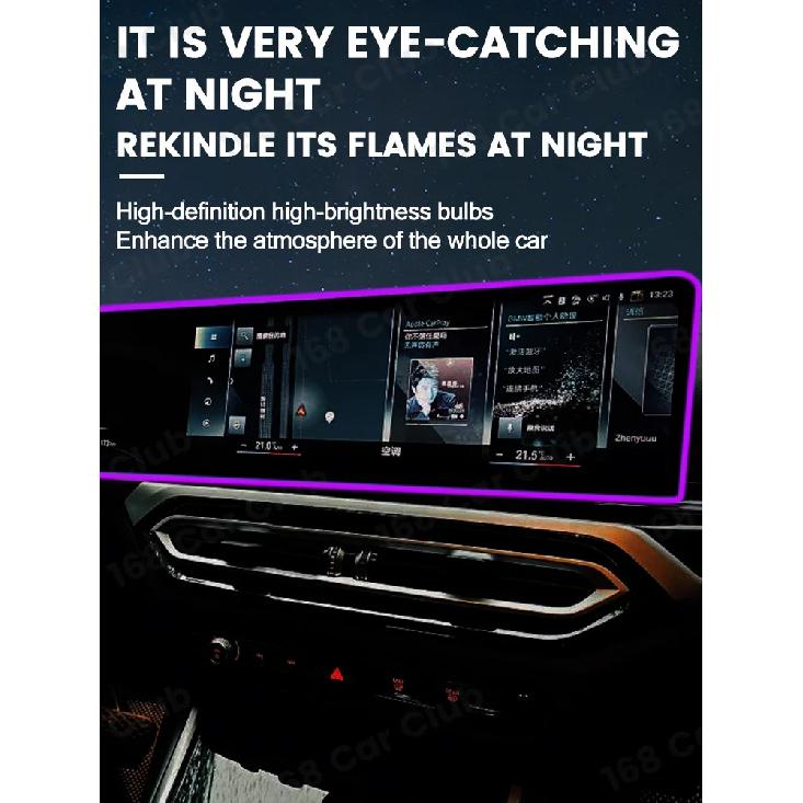 Светодиодная подсветка салона 11 цветов для BMW G20 G26 i3 i4 i5 G60 G05 X5 G06 X6 G07 X7 M3 M4 Неразрушающая установка Подсветка экрана