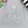 Detachable Love-heart Butterfly Phone Keychain Cartoon Phone Chain Wrist Strap  for Women Girls
