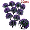 Artificial Model Trees Train Railroads Forest 10pcs Plastic Decoration