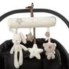 Rabbit Star Shape Baby Hand Bell Multifunctional Plush Toy New Stroller Toys Toddlers Use