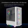 Корпус игрового ПК GAMDIAS ATHENA M6 LITE Корпус ATX Бесшовное закаленное стекло Окна 4 120 мм ARGB вентилятор Три стороны Подсвечивающаяся сетчатая передняя панель Перфорированная