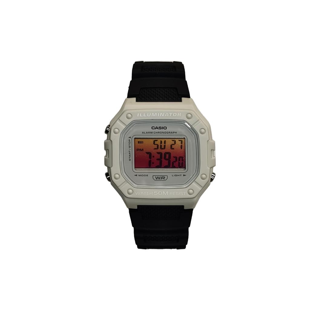 Casio Унисекс Оранжевые часы серии DIGITAL W-218HC-8AV(Watch3--)