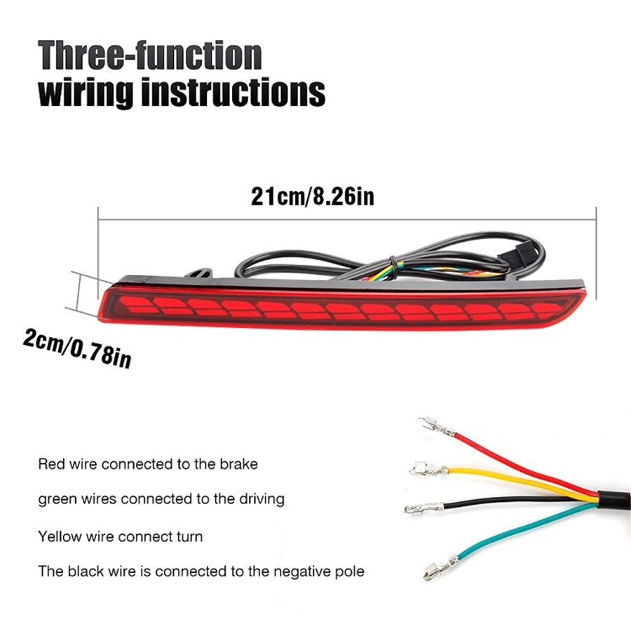 Car LED Rear Bumper Reflector Light Lamp Left+Right For Toyota Sienna 2021-2023