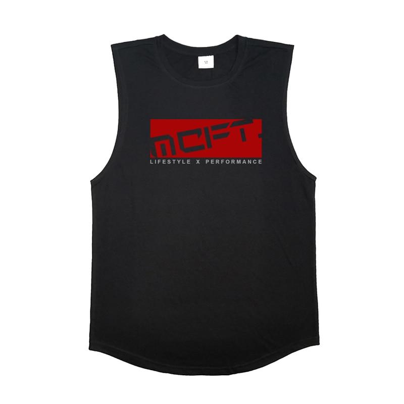 Do The Work New Arrival Men's Cut Off Gyms Sports Printed Workout Summer Bodybuilding Fitness Fashion Casual O-neck Cotton Vest