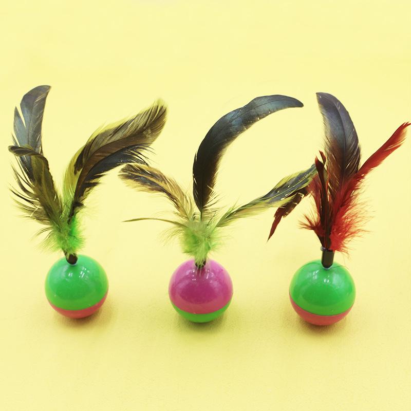 Прочная плюшевая игрушка-мышь с перьями для кошек: Веселье, устойчивое к царапинам и укусам