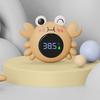 Digital Bathroom Thermometer with Automatic On/off Function - Safety Water Temperature Alarm, Floating Toy Design for Children - Light Brown