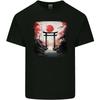 Japanese Tori Gate and Sunset Garden Mens Light Cotton T-Shirt