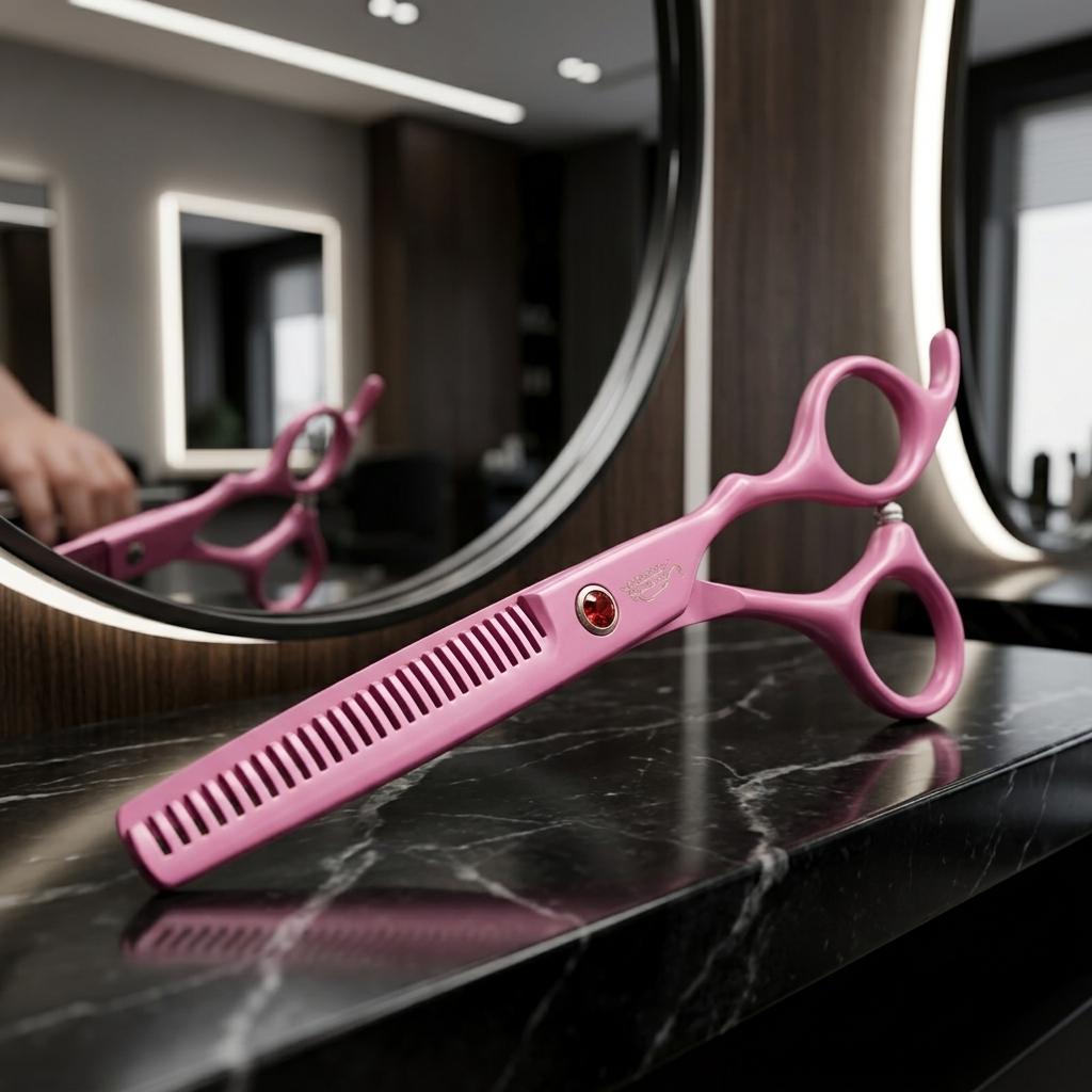 Cheetah Right-Handed Thinning Scissors Groomer 6.5 Offset Hairdressing Hair Cutting Scissors For Salon Superior Line