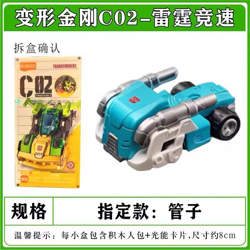 New Wheels 1:64   C02 Optimus Prime Megatron Action Figures Assembled Car Model Collectible Gift