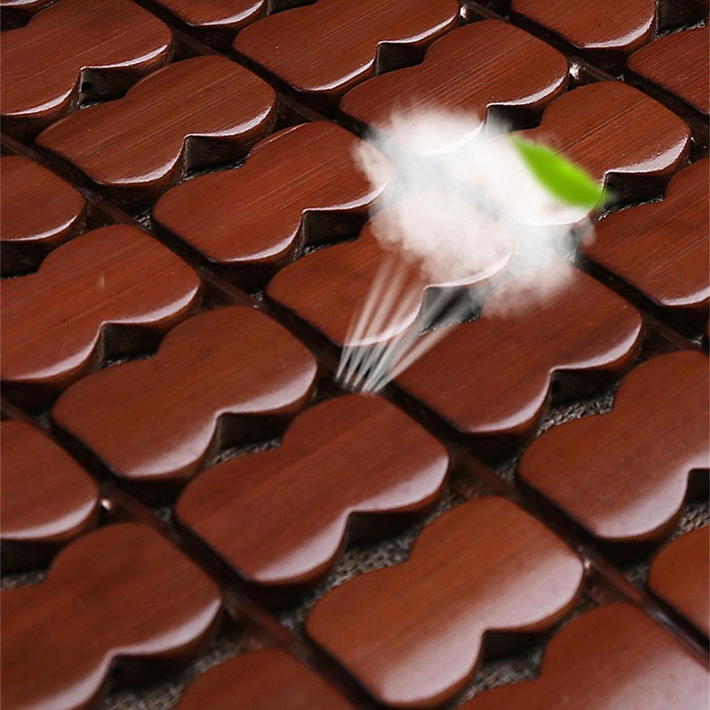 Square Bamboo Seat Cover Bamboo Summer Cooling Seat Cushion Breathable and Comfortable for Office Chair Car Seat 45x45cm