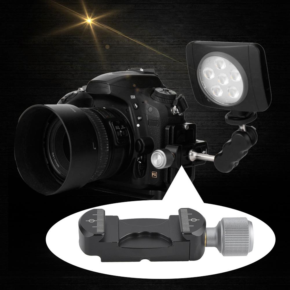 Mini Clamp Extender with Cold Shoe 1 4   Screw Hole for L Bracket Quick Release Plate