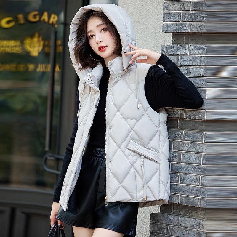Осенне-зимний короткий жилет из хлопка, новая корейская версия, универсальный жилет, куртка, большой размер, утолщенный теплый жилет