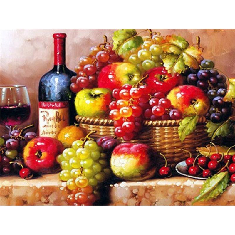 5D Diamond Painting Cross Stitch Fruit Picture With Rhinestone Diamond Mosaic Sale Full Round Drill  Embroidery