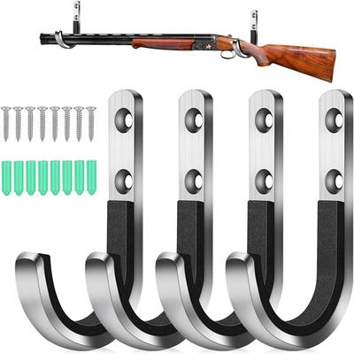 2 шт. настенная стойка для оружия металлические крючки для хранения J-образные крючки для огнестрельного оружия органайзер подвесные крючки