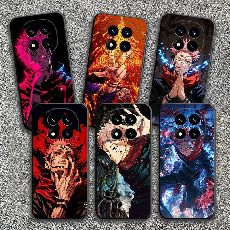 Anime Itadori Yuji JUJUSU Soft Phone Case for Xiaomi Redmi Note 12 13 14 15 Pro Plus 11 12S 11S 11T 10 4G Black Cover Back Shell