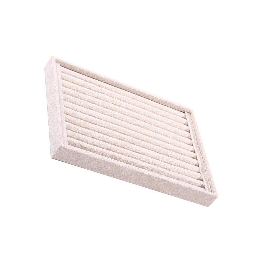 Stackable Velvets Jewelry Organizer Tray for Drawer Storage Rings Display Stand Earrings Bracelets Necklaces Holder