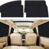 2/4pcs Car Window Cover Portable Car Side Curtains Adjustable Track Car Window Curtains