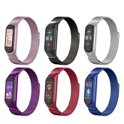 Магнитный металлический ремешок Mi Band 7 для Xiaomi Mi Band 7 6 5 4 3, браслет, сменный ремешок для часов для Xiaomi Mi Band 6, 5, 4, 3, ремешок на запястье