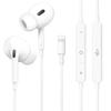 Наушники для iPhone [сертифицированный продукт MFi] проводные, подлинное качество звука HiFi Звонок доступен Удобная посадка Эргономика Предотвращение запутывания Никаких задержек