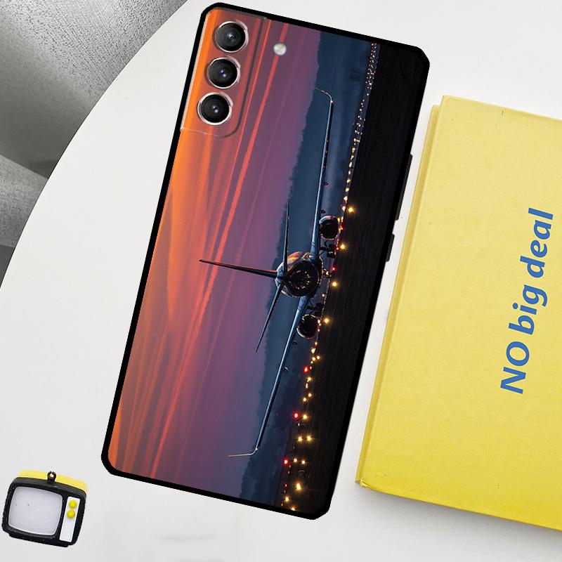 Чехол для телефона с изображением самолета для Samsung Galaxy S24 Ultra S20 S21 S22 S23 Plus S9 S10 S24 FE S25 Ultra