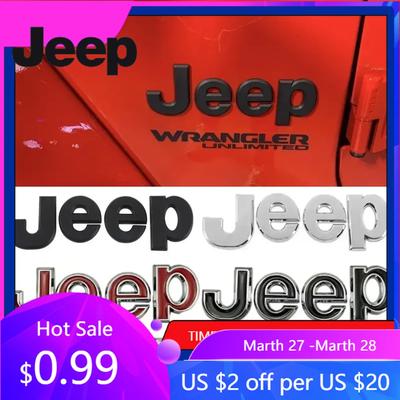Для Jeep Металлическая Наклейка-Эмблема на Передний Багажник и Бок Автомобиля для Jeep Wrangler Tj Jk Jl Grand Cherokee Commander Renegade Liberty Compa
