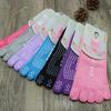 Non-Slip Yoga Socks Five-Finger Socks, Women'S Color Medium Tube Five-Toe Socks
